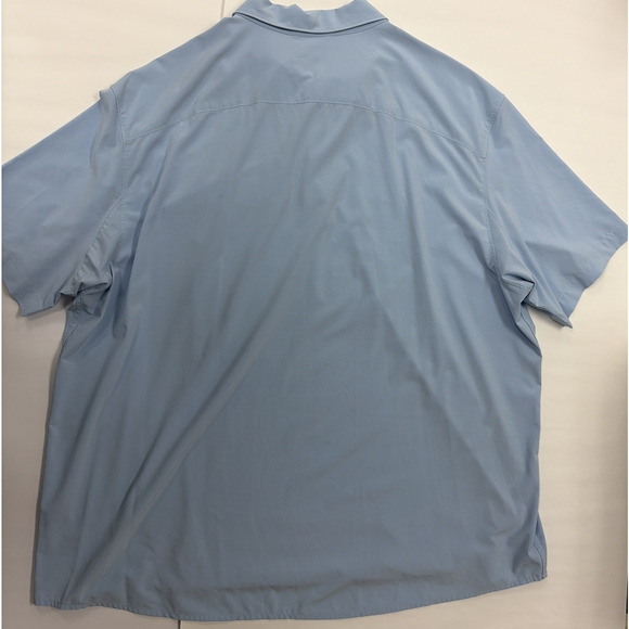 Duluth Trading Untucked Shirt Men 2XL Blue Relaxed Fit Lightweight - Picture 5 of 6